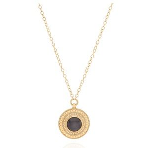 Anna Beck grey sapphire necklace 16-18"